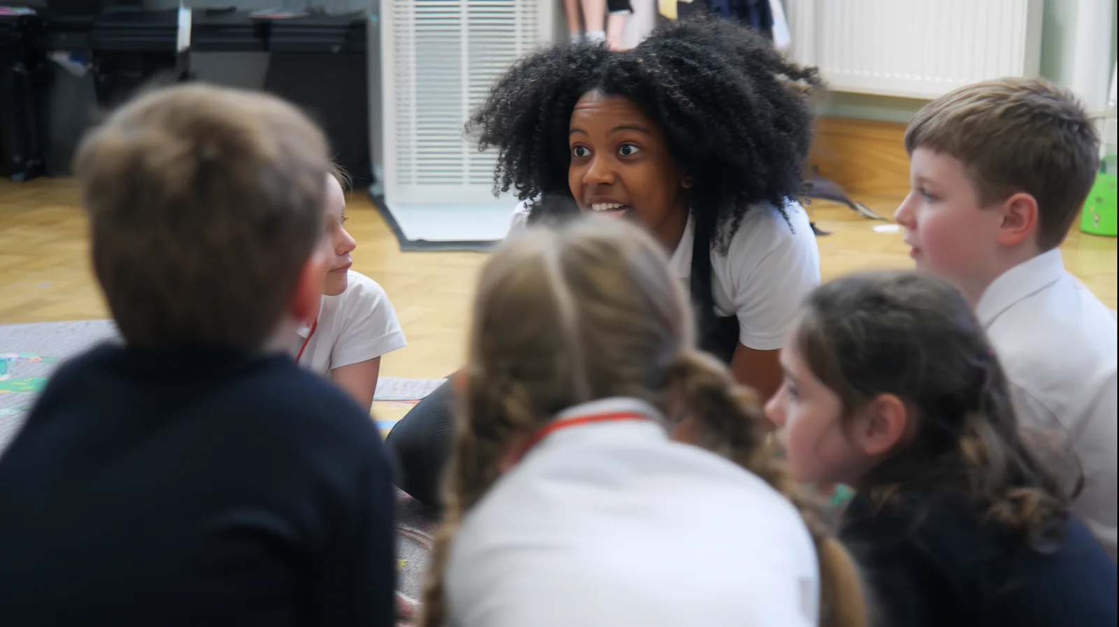 A Tailor educator leading a primary RSE discussion circle